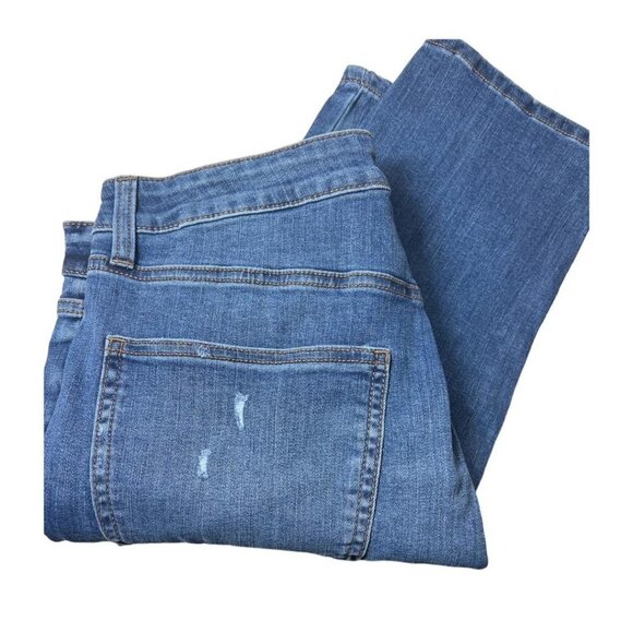 LC Lauren Conrad Womens High Rise Distressed Ankle Skinny Jeans Sz 12 New - Picture 5 of 8